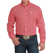 Men's Red Floral Print Shirt
