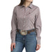 Women's Brown Multi Stripe Shirt