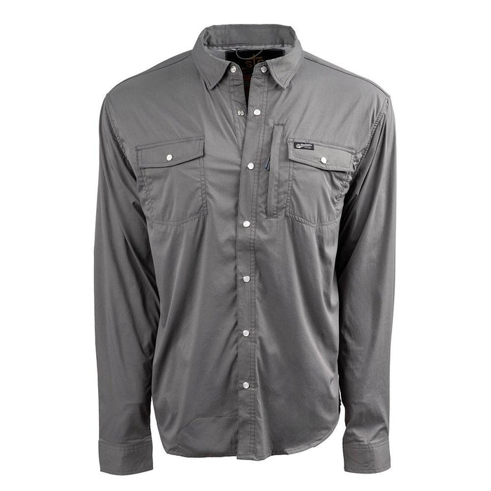 Men's Grey Fischer Long Sleeve Shirt