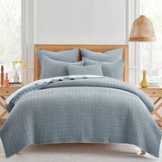Soft Cotton Chambray Waffle Weave Quilt Set