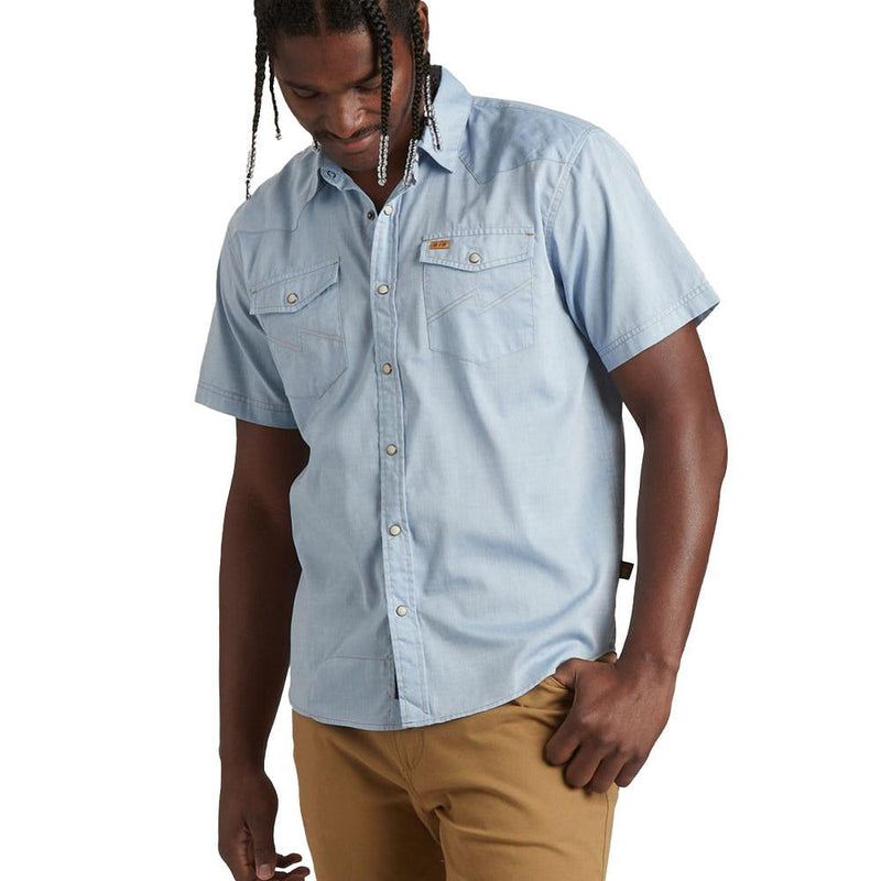 Men's Faded Blue Oxford Shirt