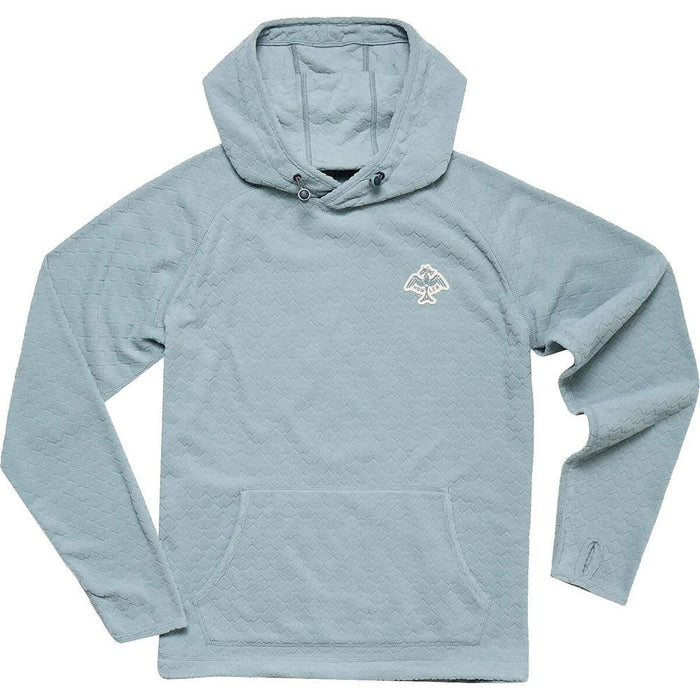 Men's Palo Duro Mountain Grid Iron Blue Hoodie