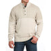 Men's Cream Button Sweater
