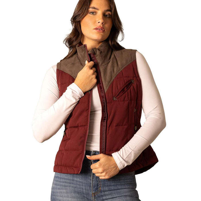 Women's Maroon Lenora Vest
