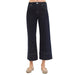 Women's Dark Tummy Control Crop Wide Jeans