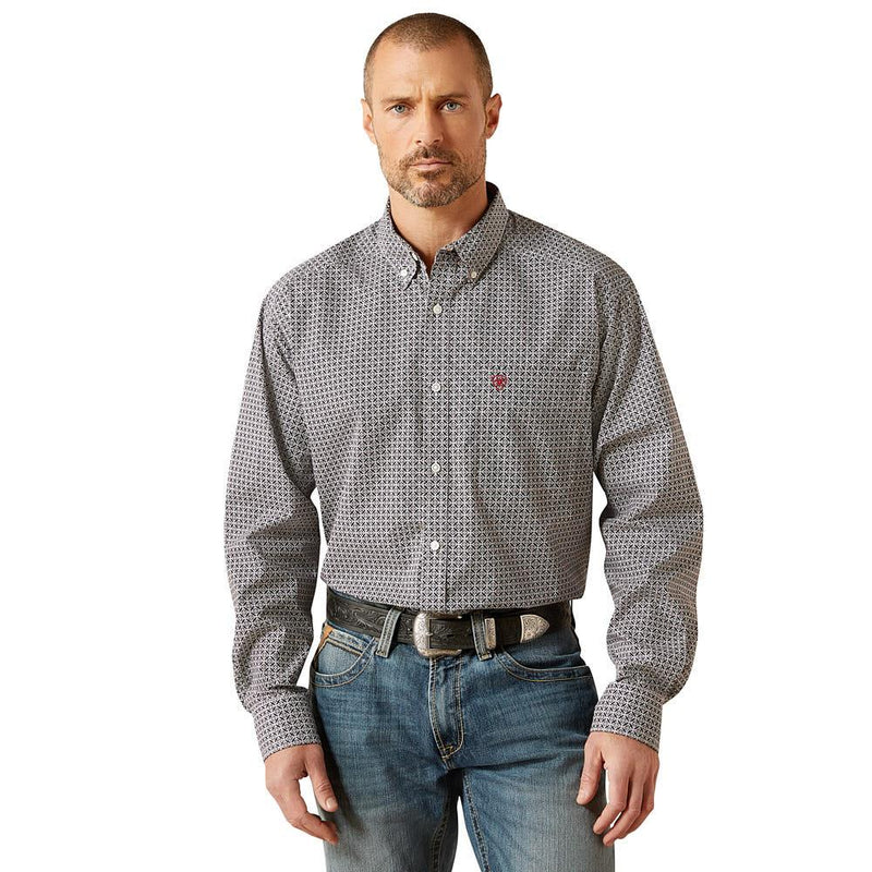 Men's Tobias Black Print Shirt