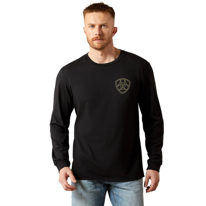 Men's Easy Rider Black Long Sleeve Tee Shirt