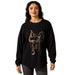 Women's Saddle Up Black Canvas Oversized Tee Shirt
