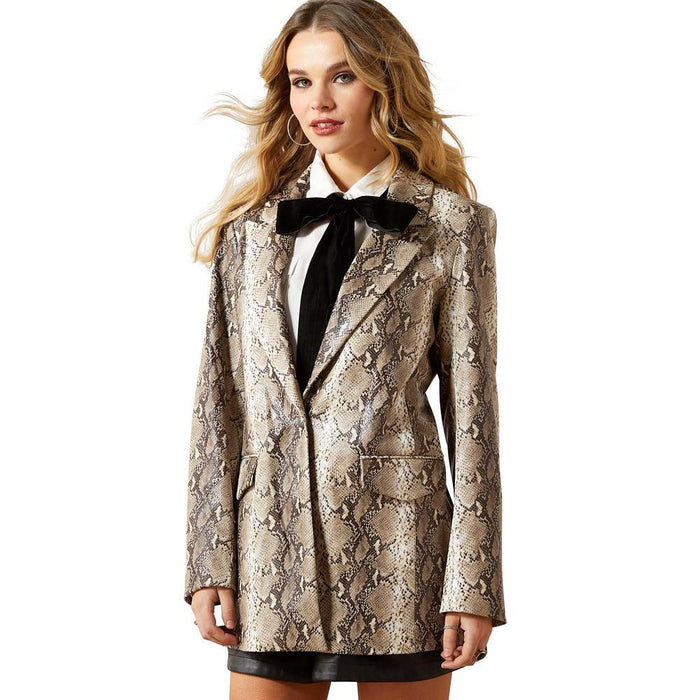Women's Embossed Snakeskin Blazer