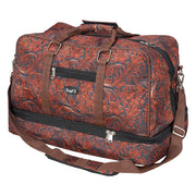 Tooled Leather Duffle Bag