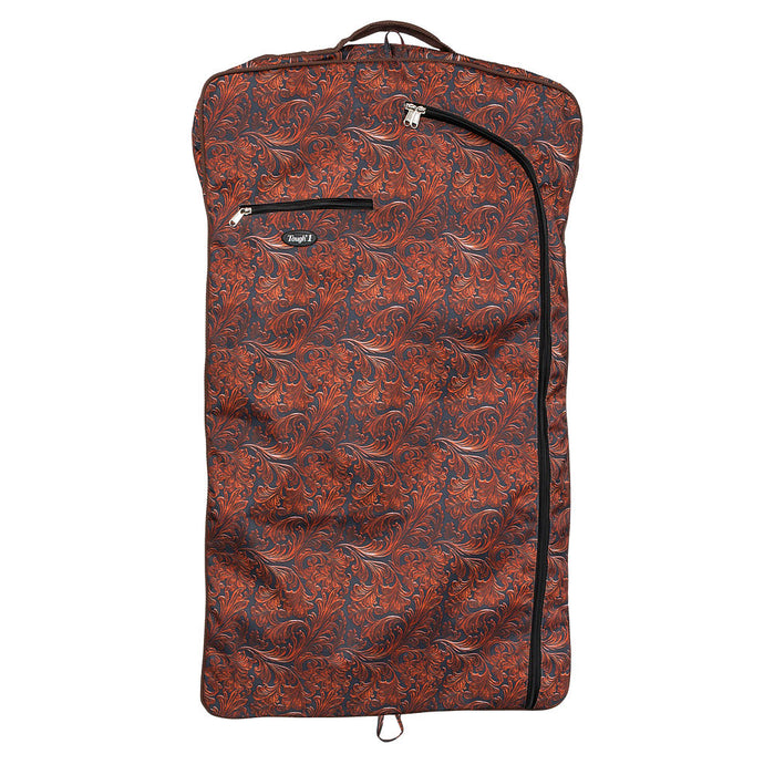 Tooled Leather Garment Bag