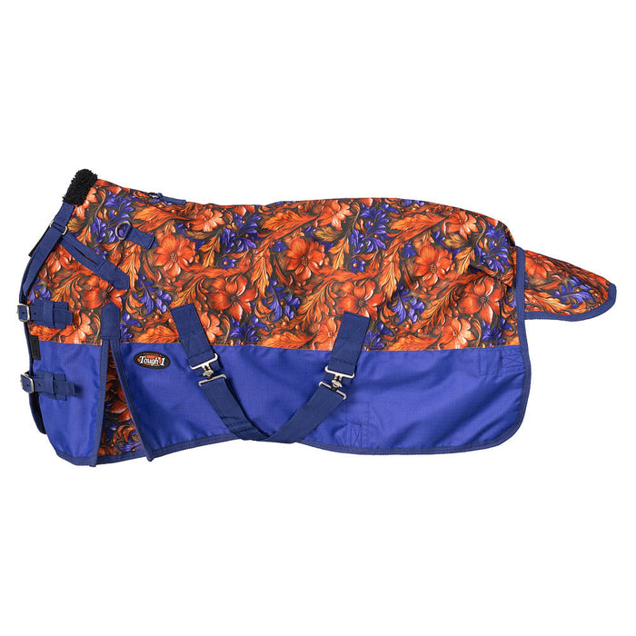1200D Hand Carved Purple Winter Turnout Snuggit Miniature Horse Blanket