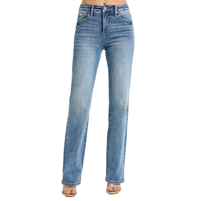 Women's Medium Tummy Control Straight Leg Jeans