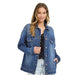 Women's Dark Oversized Denim Jacket