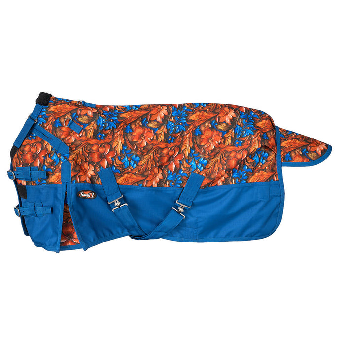 1200D Hand Carved Royal Blue Winter Turnout Snuggit Miniature Horse Blanket