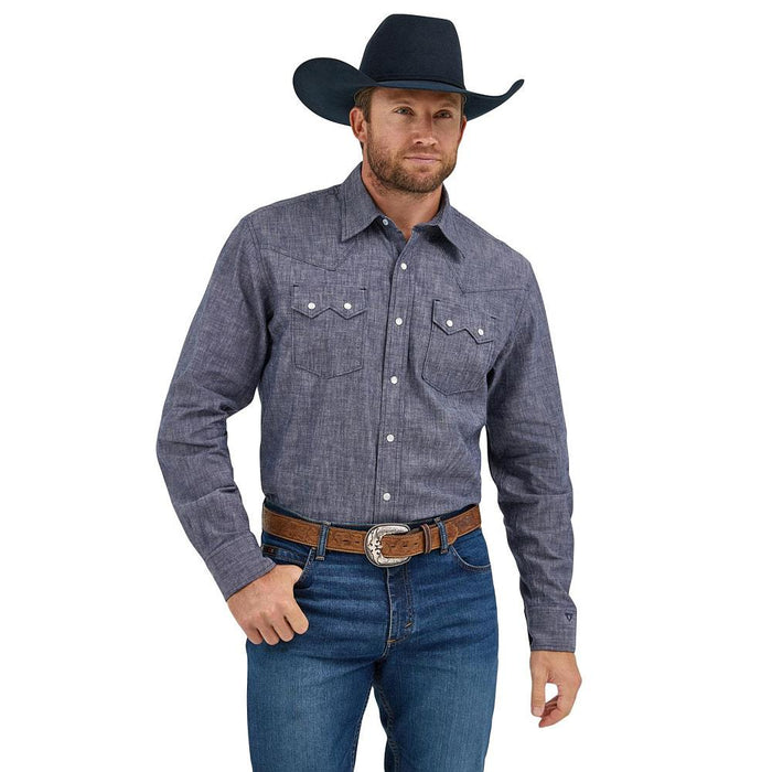 Men's Cody Johnson Navy Snap Shirt