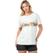 Women's Running Horse Oatmeal Tee Shirt