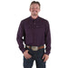 Men's Plum Long Sleeve Waffle Shirt