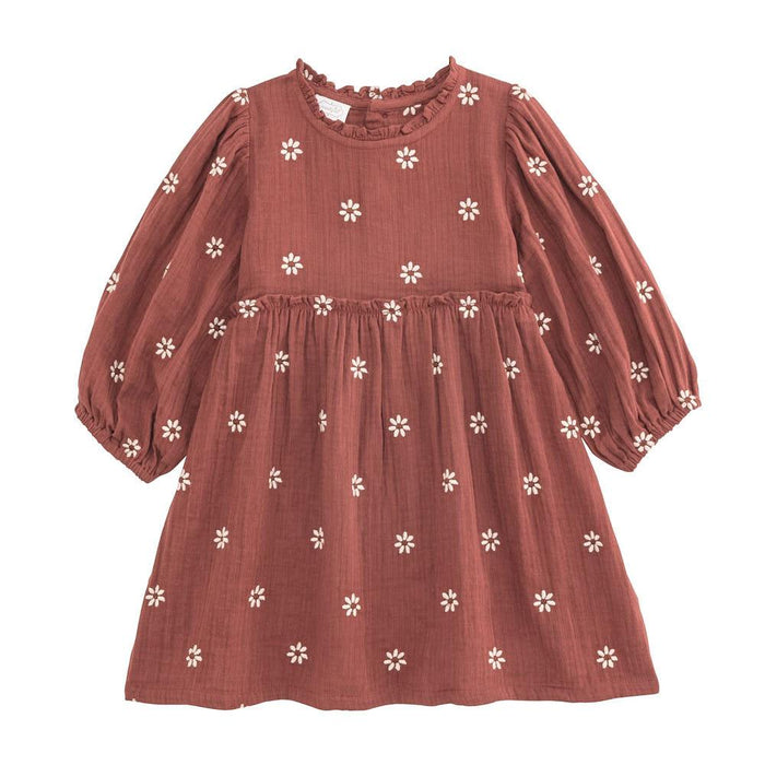 Girl's Daisy Embroidery Dress