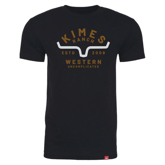 Men's Easy Does It Black Tee Shirt