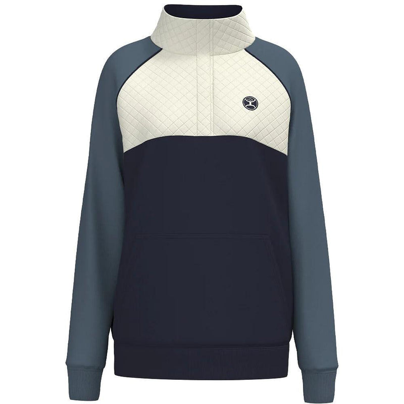 Women's Cream & Navy Pullover
