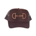 Snaffle Bit Brown Cap