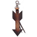 Leather Charm Dark Arrow Tooled