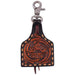 Leather Charm Floral Ear Tag