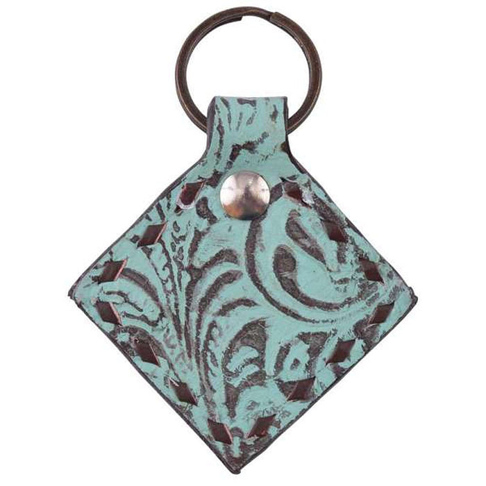 Turquoise Diamond Keychain