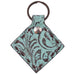 Turquoise Diamond Keychain