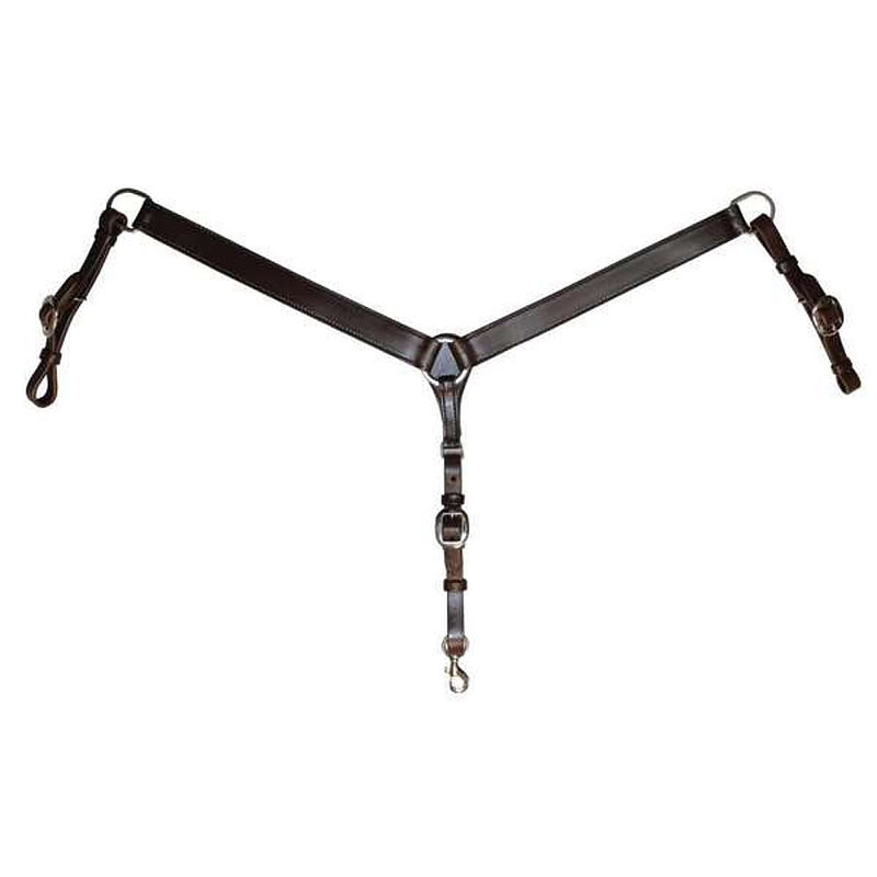 Smooth Straight Walnut Breast Collar