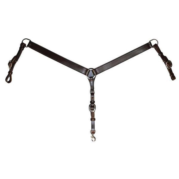 Smooth Straight Walnut Breast Collar