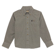 Boy's Brown Long Sleeve Shirt