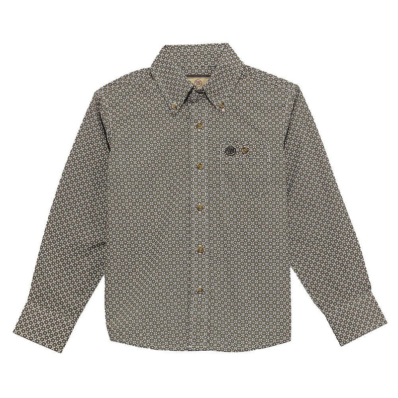 Boy's Brown Long Sleeve Shirt