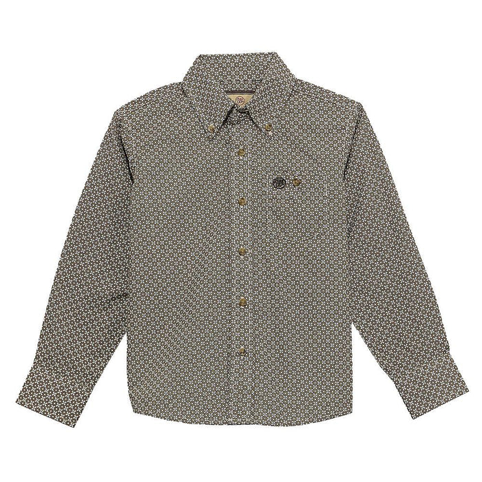 Boy's Brown Long Sleeve Shirt