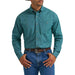 Men's George Strait Aqua Shirt