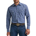 Men's Blue Plaid 20X Competition Shirt