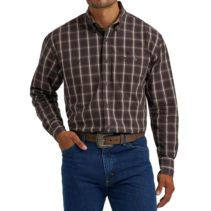Men's George Brown Plaid Shirt