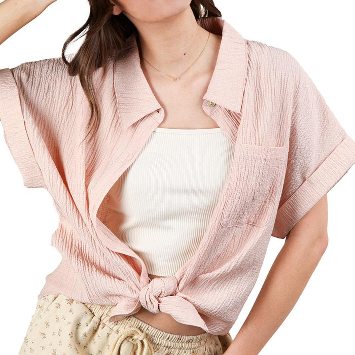 Women's Blush Oversized Top