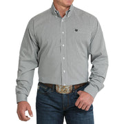 Men's Grey Circle Print Shirt