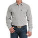 Men's Grey Print Modern Fit Shirt