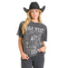 Women's Wild West Black Tee Shirt