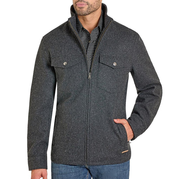 Men's Lincoln Wool Black Coat