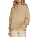 Women's Taupe Collard Sweatshirt