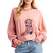 Women's Antique Rose Boot Patch with Studs Top