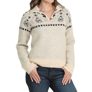 Cream Wool Pullover Sweater