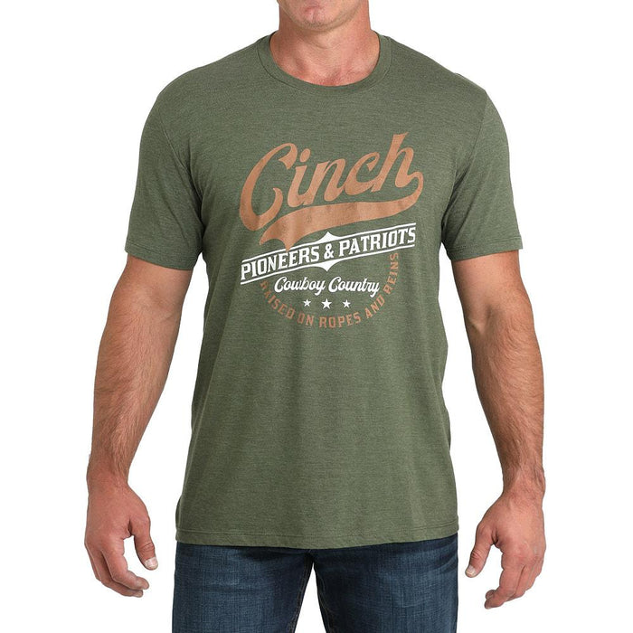 Men's Pioneers and Patriots Olive Tee Shirt