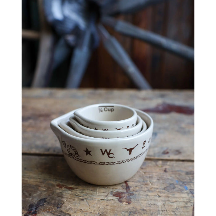 West Creation Branded Ceramic Measuring Cups