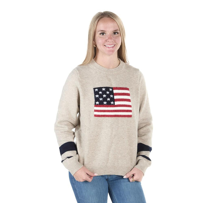 Women's Cream Flag Sweater