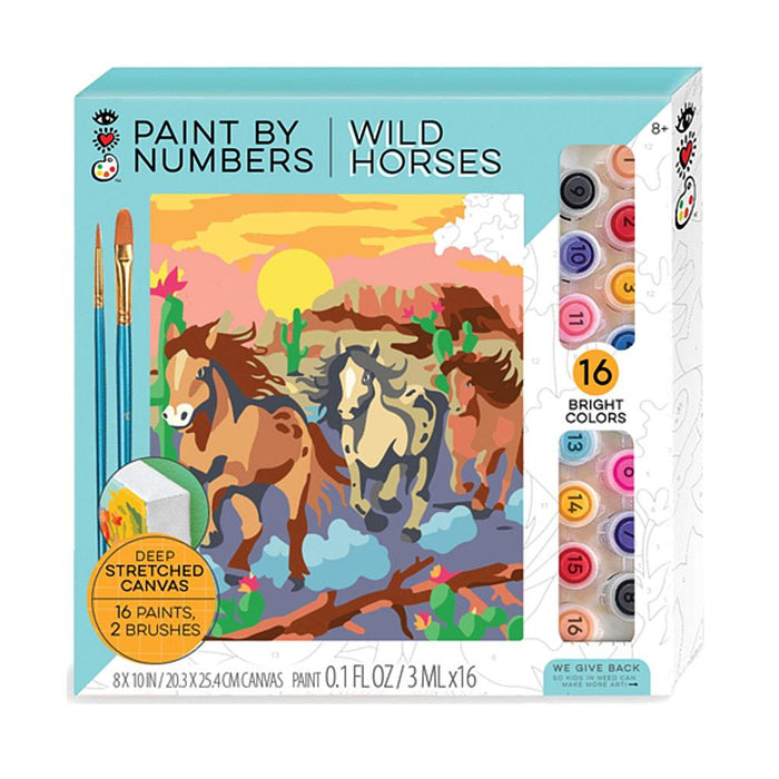 Wild Horses Paint By Number Art Kit